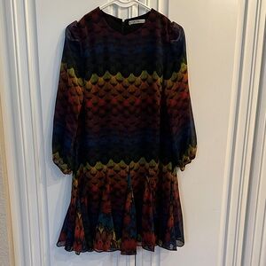 Alice + Olivia Multicolor Patterned dress